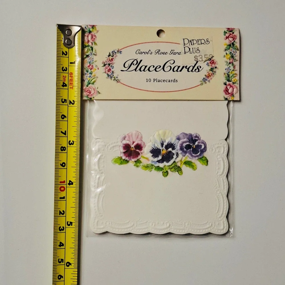 Vintage Carol Wilson Rose Garden Place Cards Lot of 20 Sealed Floral NOS